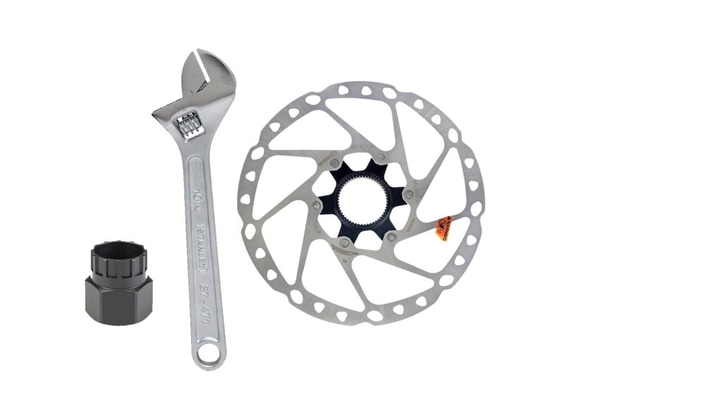 tools required for centre lock bike rotor removal
