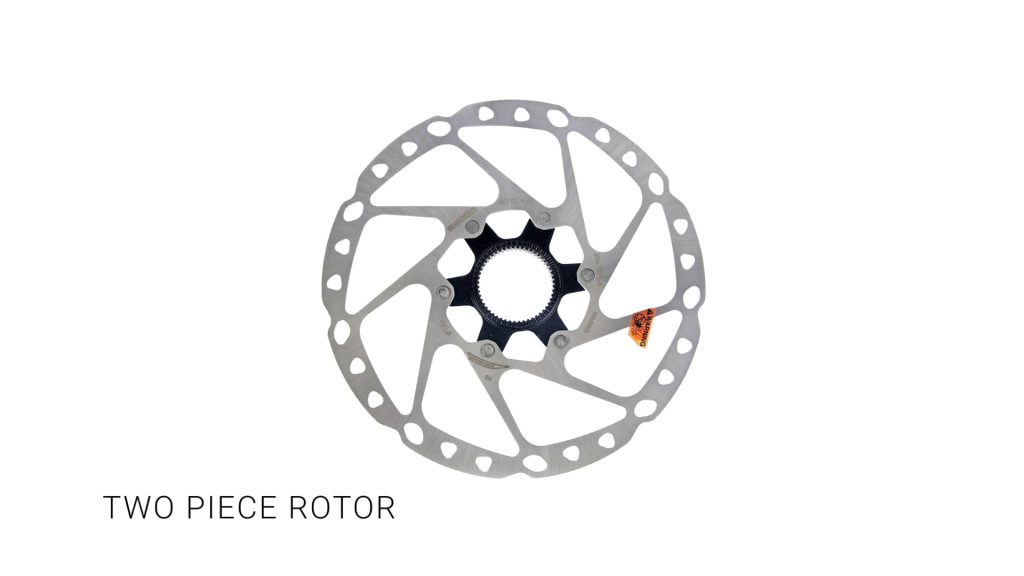 bike rotor - two piece