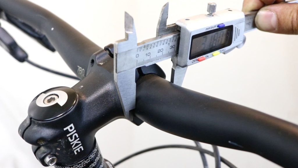 measuring diameter of bicycle handlebars for comfort