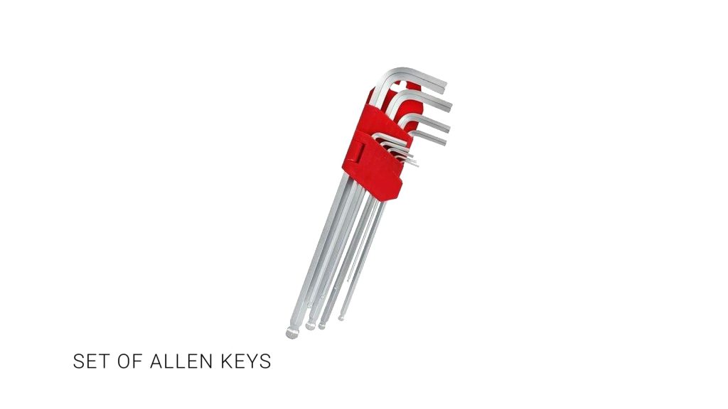 tools required allen keys