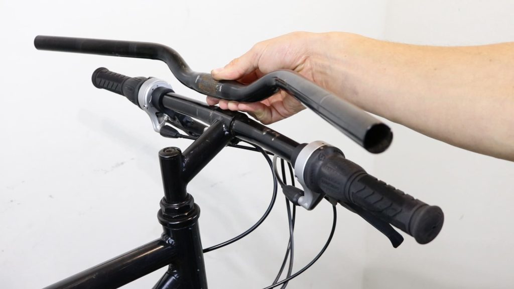 bicycle handlebars for comfort with back sweep compared to standard bars