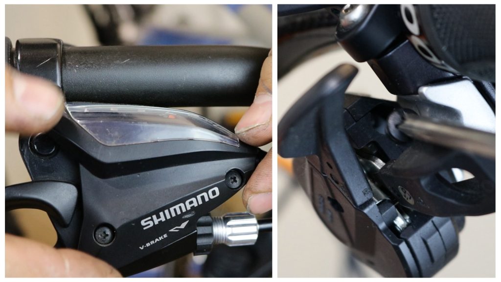replacing gear cable on bike - refitting the cover