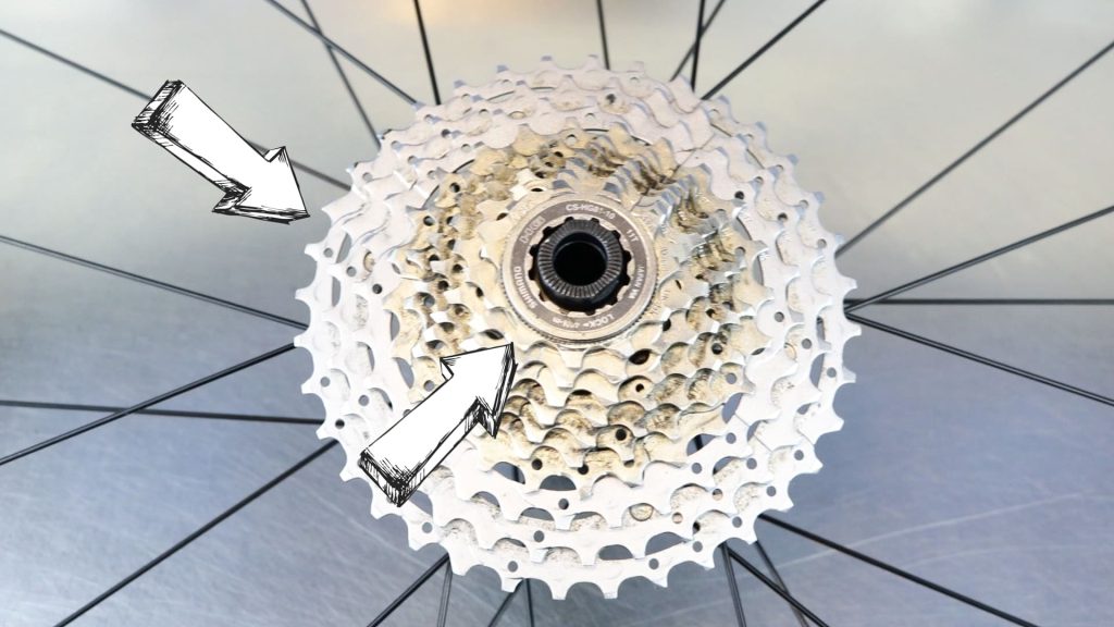 maximum cassette cog difference