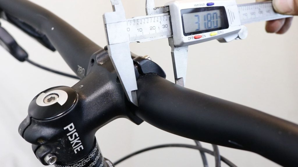 measuring handlebar diameter