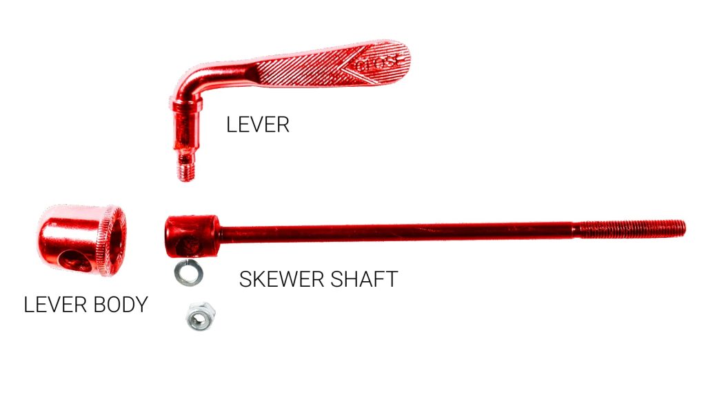 quick release bike skewer anatomy
