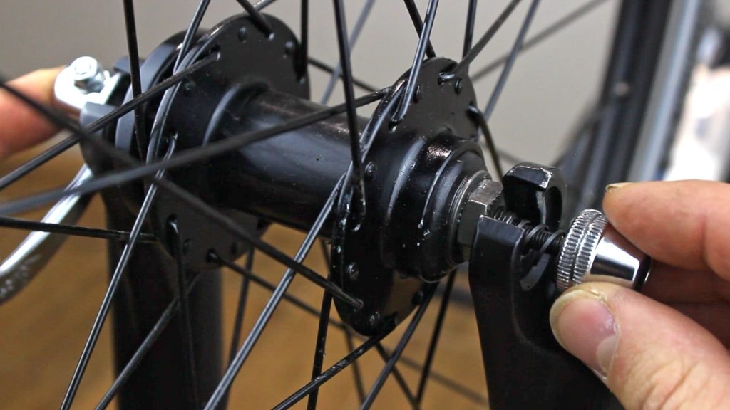 fitting bike skewer nut