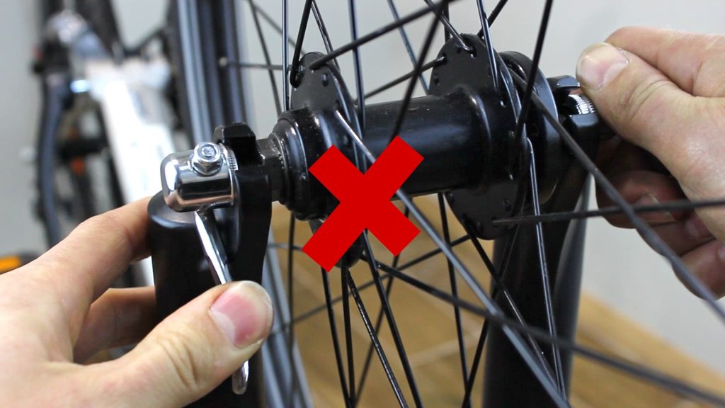 bike skewer doesn't tighten like a wheel nut