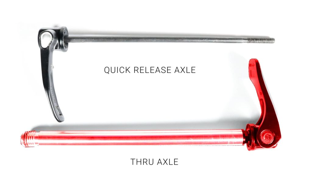 qr bike skewer vs thru axle