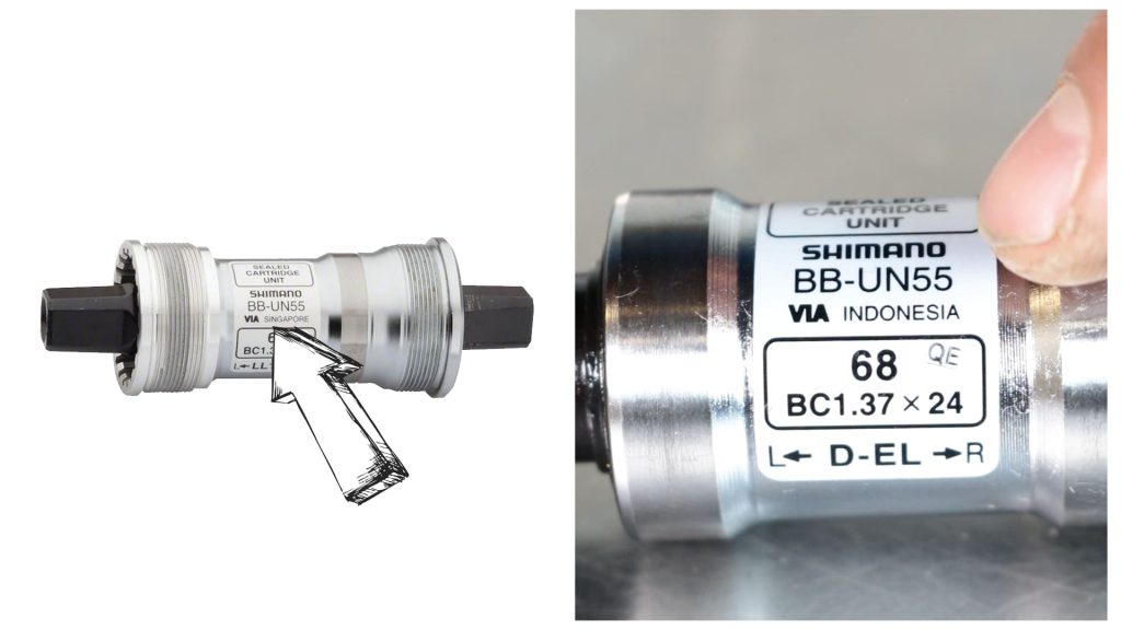 shimano parts numbers hard to find on cratridge bottom brackets