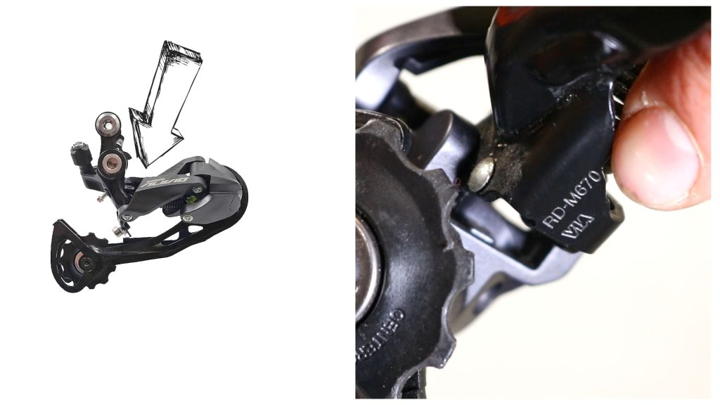 Finding model number on Shimano rear derailleur