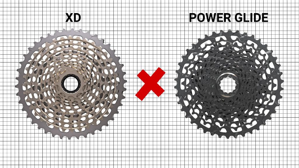sram parts xd and pg cassettes