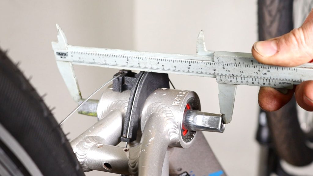 cartridge bottom bracket axle measurement