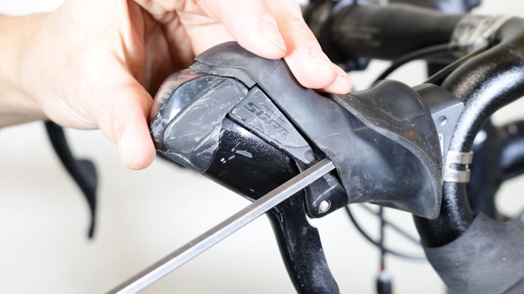 drop bar brake levers being loosened