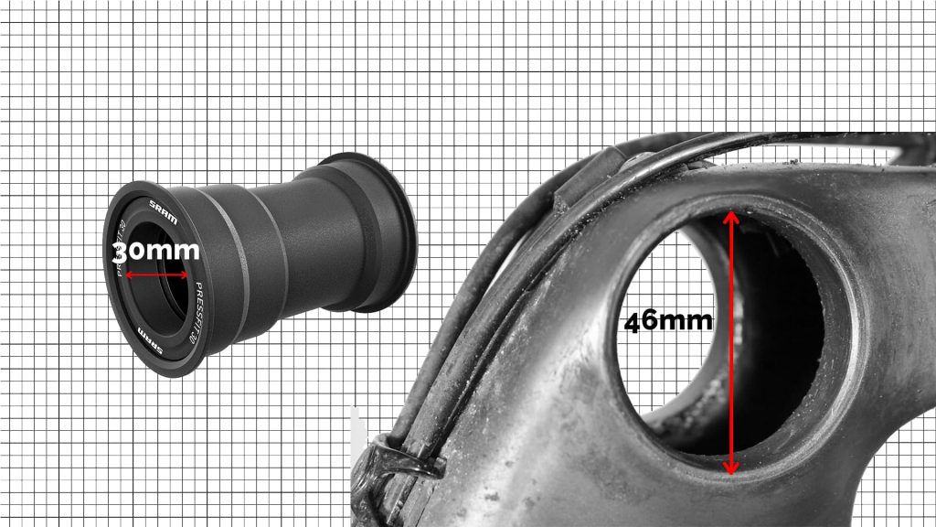 PF30 press fit bottom bracket sizes