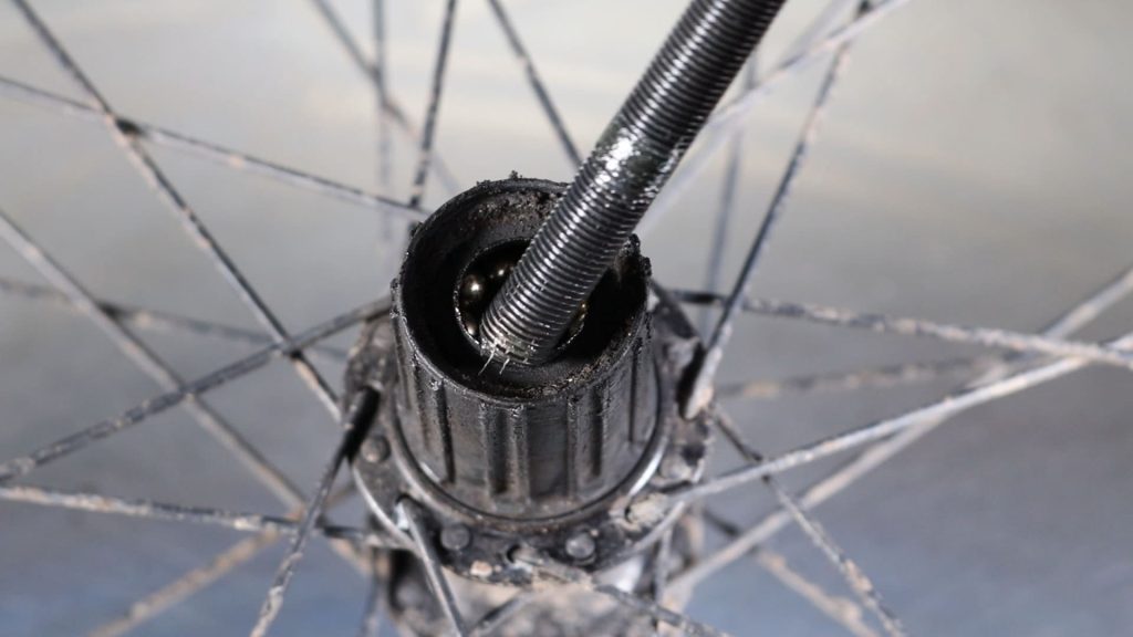 remove the axle from the shimano freehub