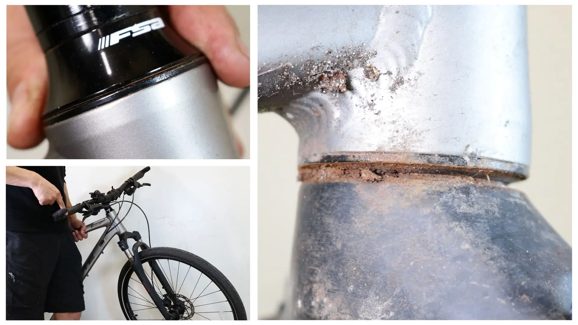 symptoms of a worn or damaged bike headset