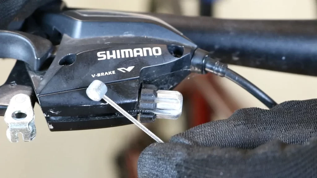 remove cable from the brake lever
