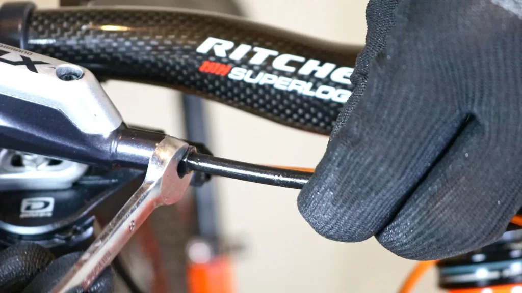 tightening the bolt